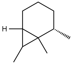 (2S)-1,2,7-TRIMETHYLBICYCLO[4.1.0]HEPTANE Struktur