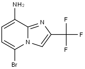 Imidazo[1,2-a]pyridin-8-amine, 5-bromo-2-(trifluoromethyl)- Struktur