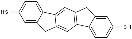 Indeno[1,2-b]fluorene-2,8-dithiol, 6,12-dihydro- Struktur