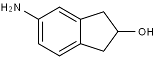 (+)-5-Amino-2,3-dihydro-1H-inden-2-ol Struktur