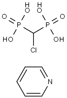 Clodronate Disodium EP Impurity D Pyridinium Salt Struktur