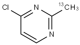 4-chloro-2-(methyl-13C-d3)pyrimidine Struktur