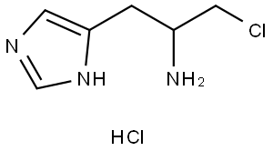 1-chloro-3-(1H-imidazol-4-yl)propan-2-amine hydrochloride Struktur