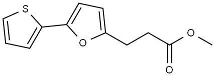 methyl 3-(5-(thiophen-2-yl)furan-2-yl)propanoate Struktur