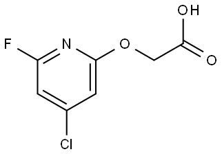 Acetic acid, 2-[(4-chloro-6-fluoro-2-pyridinyl)oxy]- Struktur