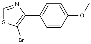 5-Bromo-4-(4-methoxyphenyl)thiazole Struktur