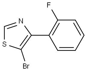 5-Bromo-4-(2-fluorophenyl)thiazole Struktur