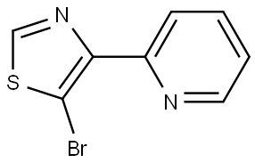 5-Bromo-4-(2-pyridyl)thiazole Struktur