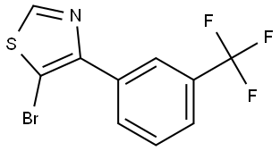 5-Bromo-4-(3-trifluoromethylphenyl)thiazole Struktur