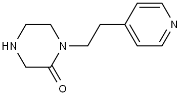 2-Piperazinone, 1-[2-(4-pyridinyl)ethyl]- Struktur