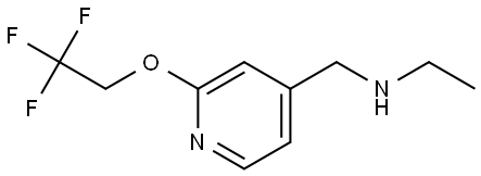 N-Ethyl-2-(2,2,2-trifluoroethoxy)-4-pyridinemethanamine Struktur