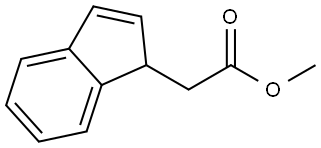 1H-Indene-1-acetic acid methyl ester Struktur