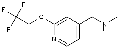 N-Methyl-2-(2,2,2-trifluoroethoxy)-4-pyridinemethanamine Struktur