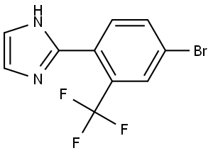 2-(4-bromo-2-(trifluoromethyl)phenyl)-1H-imidazole Struktur