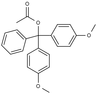 Benzenemethanol, 4-methoxy-α-(4-methoxyphenyl)-α-phenyl-, 1-acetate