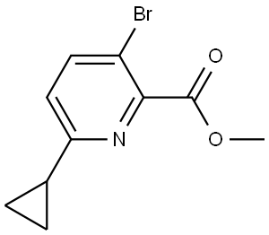 methyl 3-bromo-6-cyclopropylpicolinate Struktur