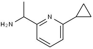 1-(6-cyclopropylpyridin-2-yl)ethanamine Struktur