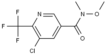 5-chloro-N-methoxy-N-methyl-6-(trifluoromethyl)nicotinamide Struktur