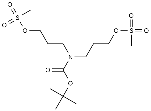 3,11-Dioxa-2,12-dithia-7-azatridecanoic acid, 1,1-dimethylethyl ester, 2,2,12,12-tetraoxide Struktur