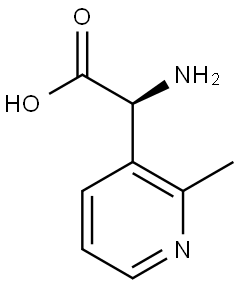 (S)-2-amino-2-(2-methylpyridin-3-yl)acetic acid Struktur