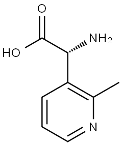 (R)-2-amino-2-(2-methylpyridin-3-yl)acetic acid Struktur