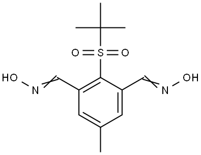 1,3-Benzenedicarboxaldehyde, 2-[(1,1-dimethylethyl)sulfonyl]-5-methyl-, 1,3-dioxime