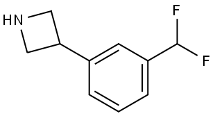 Azetidine, 3-[3-(difluoromethyl)phenyl]- Struktur