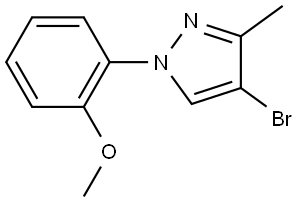 4-bromo-1-(2-methoxyphenyl)-3-methyl-1H-pyrazole Struktur