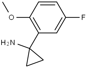 1-(5-fluoro-2-methoxyphenyl)cyclopropan-1-amine Struktur