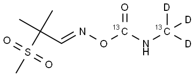 Aldicarb sulfone-[13C2,D3] Struktur