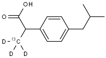 [13C,2H3]-Ibuprofen Struktur