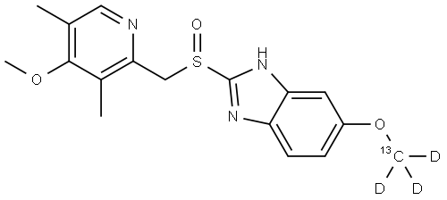 OMeprazole 13CD3 Struktur