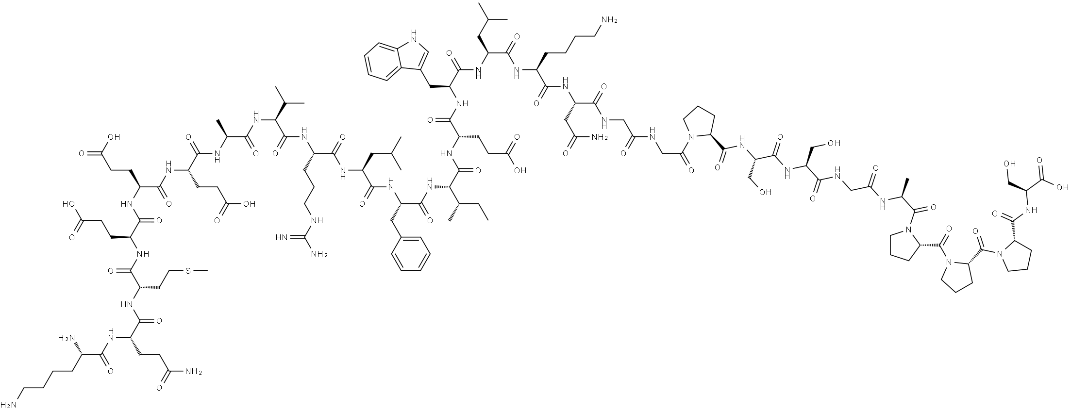 Exendin-3/4 (59-86) Struktur