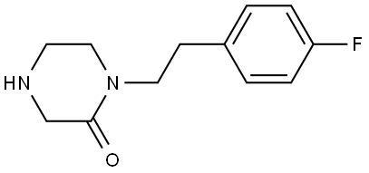 1-[2-(4-氟苯基)乙基]-2-哌嗪酮, 1265592-04-8, 結(jié)構(gòu)式