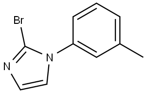 2-bromo-1-(m-tolyl)-1H-imidazole Struktur