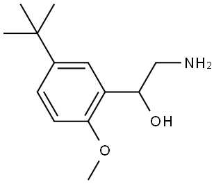 2-amino-1-(5-(tert-butyl)-2-methoxyphenyl)ethan-1-ol Struktur