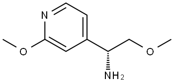 (R)-2-methoxy-1-(2-methoxypyridin-4-yl)ethan-1-amine Struktur