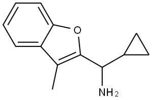 cyclopropyl(3-methylbenzofuran-2-yl)methanamine Struktur