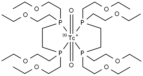 technetium Tc 99m 1,2-bis(bis(2-ethoxyethyl)phosphino)ethane Struktur