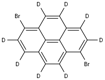 1,6-dibromopyrene-2,3,4,5,7,8,9,10-d8 Struktur