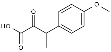 3-(4-methoxyphenyl)-2-oxobutanoic acid Struktur