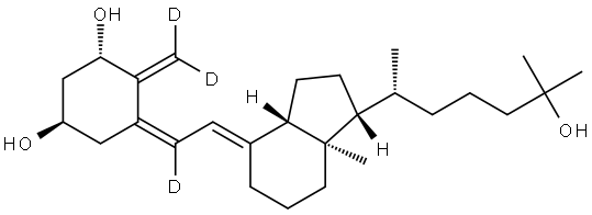 1,25-Dihydroxyvitamin D3-[D3] (CertiMass solution) Struktur