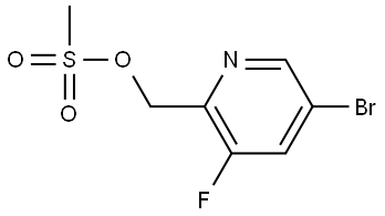 2-Pyridinemethanol, 5-bromo-3-fluoro-, 2-methanesulfonate Struktur