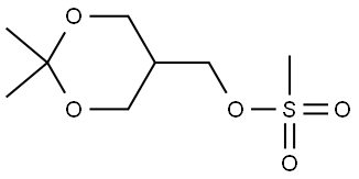 1,3-Dioxane-5-methanol, 2,2-dimethyl-, 5-methanesulfonate Struktur