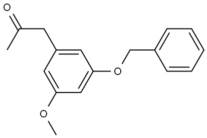 3-benzyloxy-5-methoxyphenylpropan-2-one Struktur