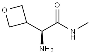 (S)-2-amino-N-methyl-2-(oxetan-3-yl)acetamide Struktur