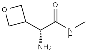 (R)-2-amino-N-methyl-2-(oxetan-3-yl)acetamide Struktur