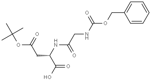 L-Aspartic acid, N-[(phenylmethoxy)carbonyl]glycyl-, 24-(1,1-dimethylethyl) ester (9CI) Struktur