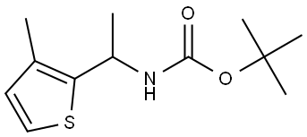 Tert-butyl (1-(3-methylthiophen-2-yl)ethyl)carbamate Struktur