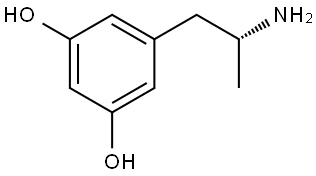 (R)-5-(2-aminopropyl)benzene-1,3-diol Struktur